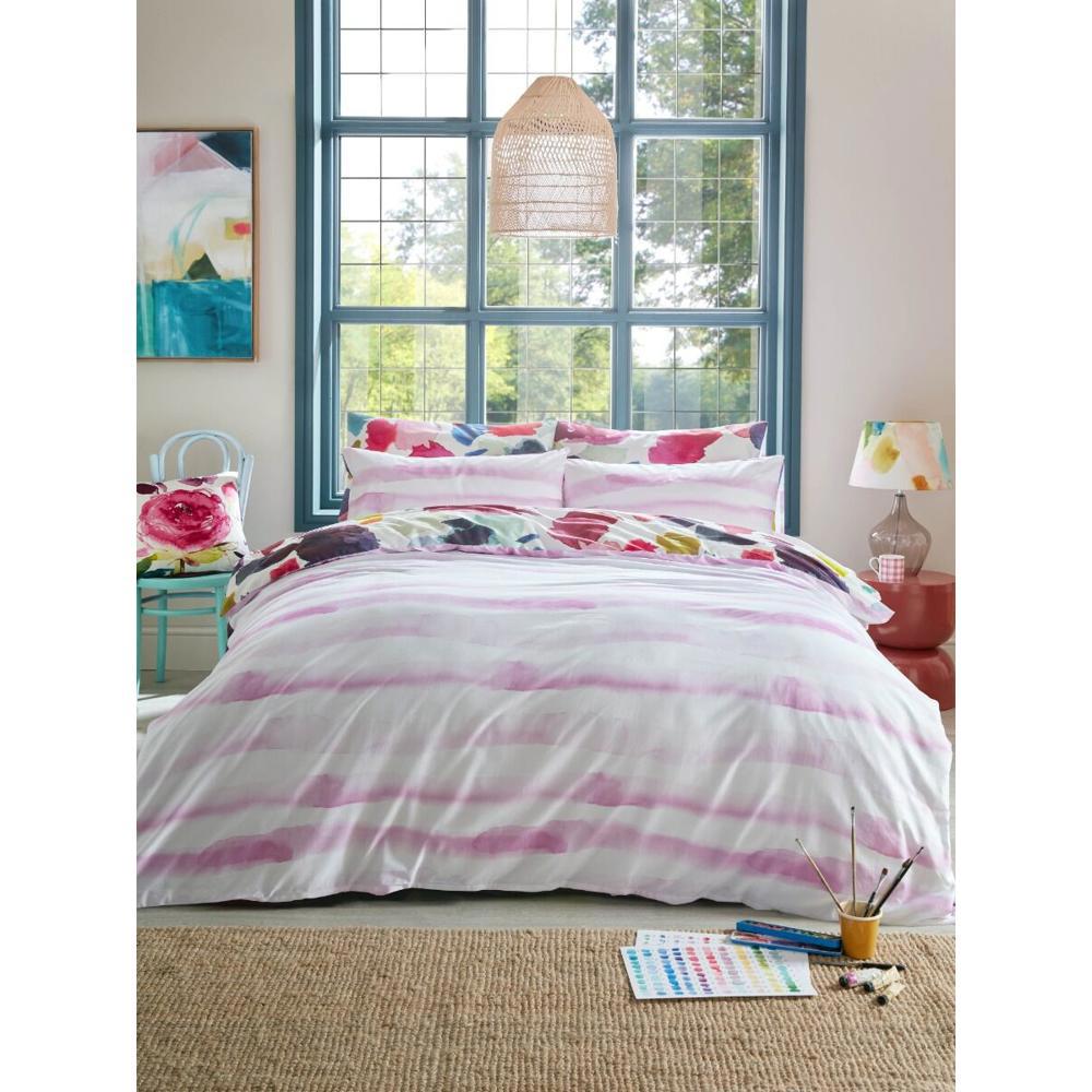 Bluebellgray Abstract Fuchsia Duvet Cover Set